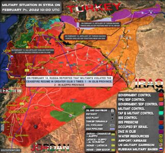 Military Situation In Syria On February 14, 2022 (Map Update)