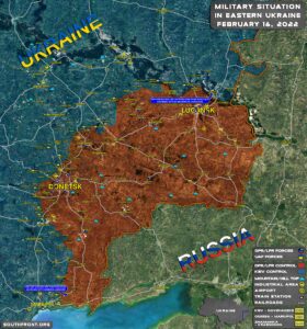 Military Situation In Eastern Ukraine On February 16, 2022 (Map Update)