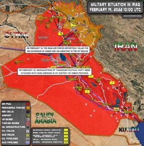 Military Situation In Iraq On February 19, 2022 (Map Update)