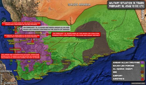 Military Situation In Yemen On February 19, 2022 (Map Update)