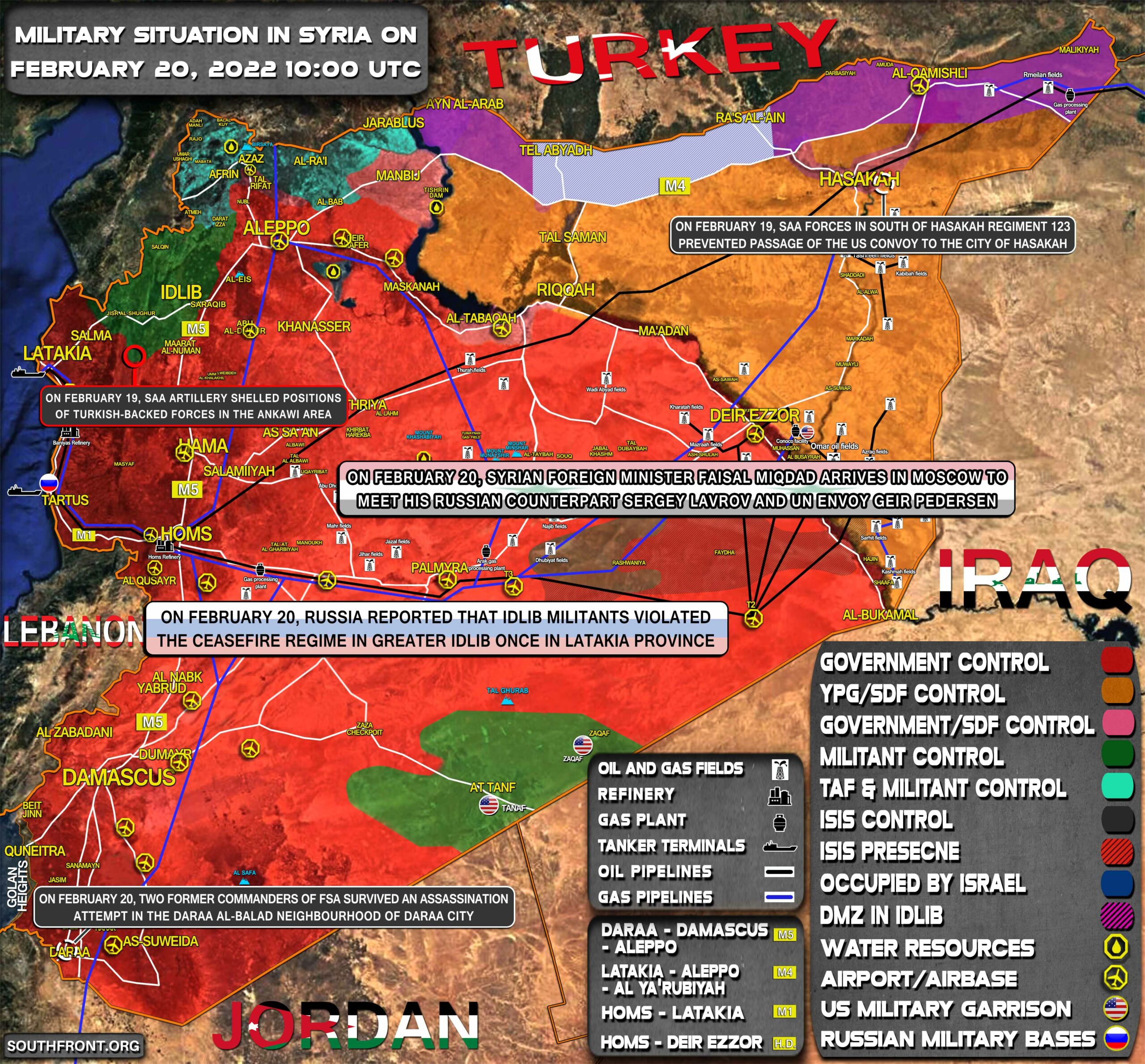 Military Situation In Syria On February 20, 2022 (Map Update)