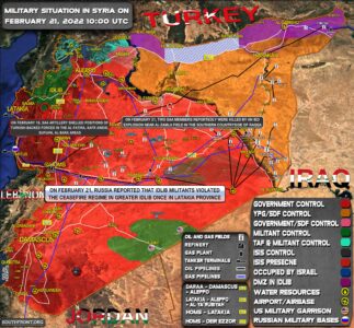 Military Situation In Syria On February 21, 2022 (Map Update)