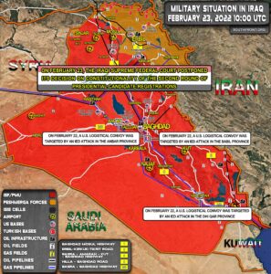 Military Situation In Iraq On February 23, 2022 (Map Update)