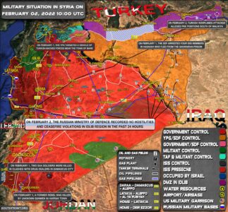 Military Situation In Syria On January 2, 2022 (Map Update)