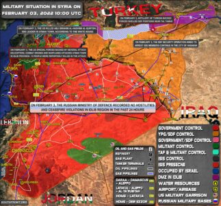 Military Situation In Syria On February 3, 2022 (Map Update)