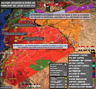 Military Situation In Syria On February 5, 2022 (Map Update)