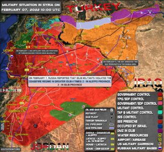 Military Situation In Syria On February 7, 2022 (Map Update)