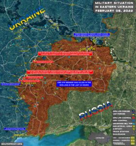 Military Situation In Eastern Ukraine On February 8, 2022 (Map Update)