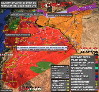 Military Situation In Syria On February 8, 2022 (Map Update)