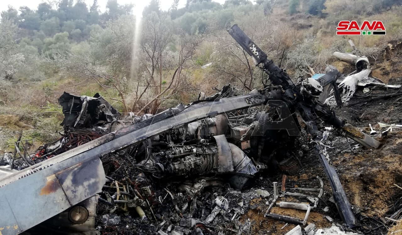 Syrian Military Helicopter Crash Leaves Five Pilots Dead Or Wounded (Photos)