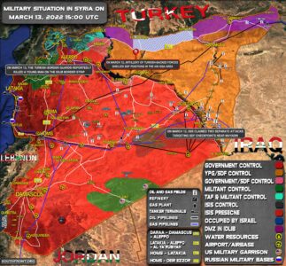 Military Situation In Syria On March 13, 2022 (2022)