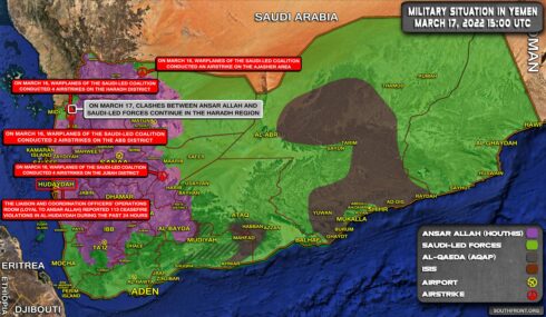 Military Situation In Yemen On March 17, 2022 (Map Update)