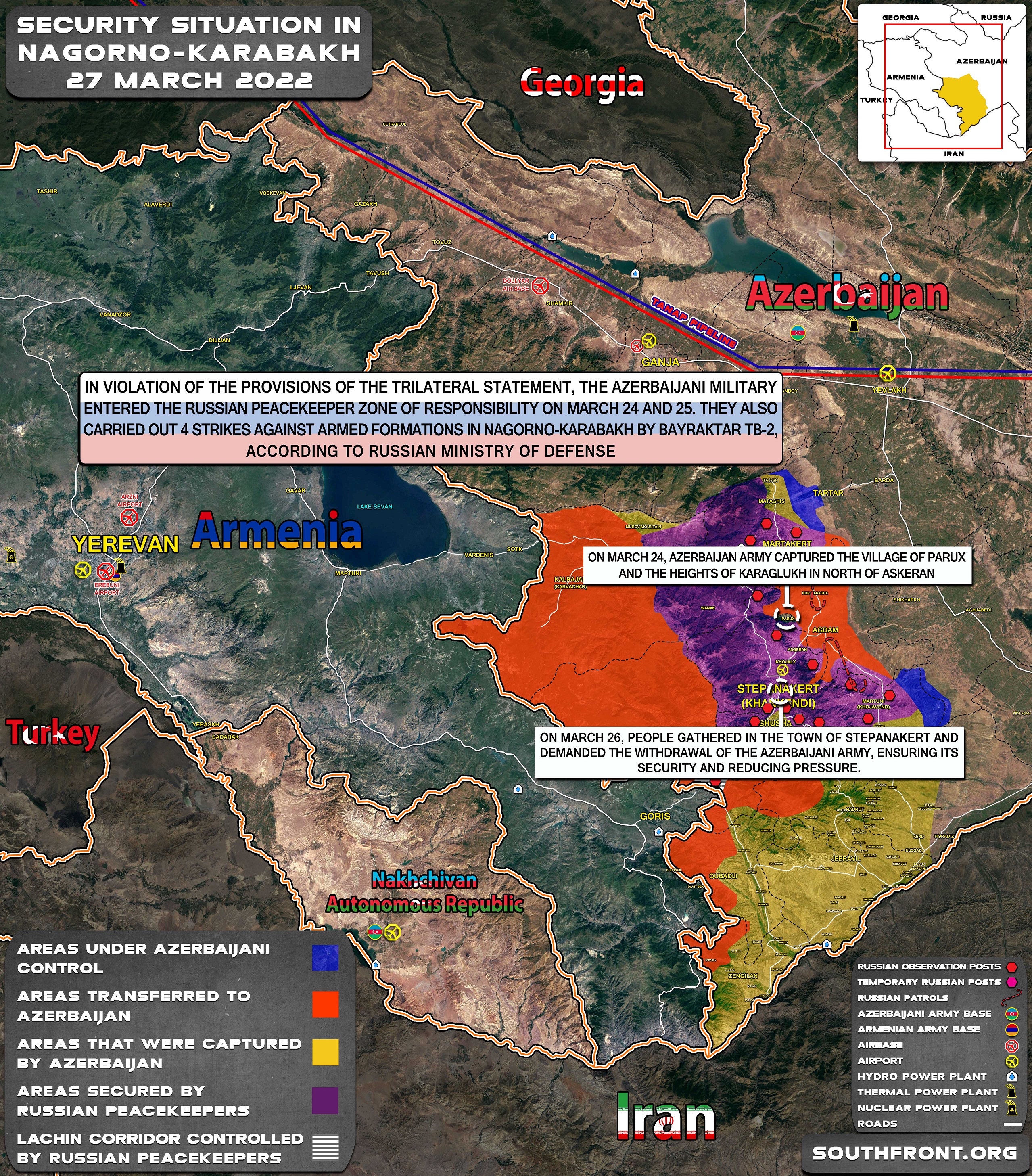 Military Situation In Nagorno-Karabakh On March 27, 2022 (Map Update)