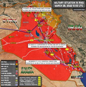 Military Situation Iraq On March 27, 2022 (Map Update)