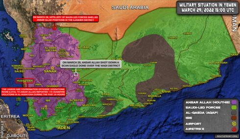 Military Situation In Yemen On March 29, 2022 (Map Update)