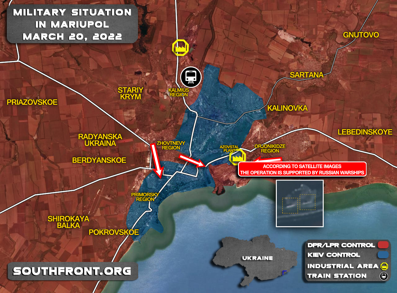 Military Situation In Mariupol On March 20, 2022 (Map Update)