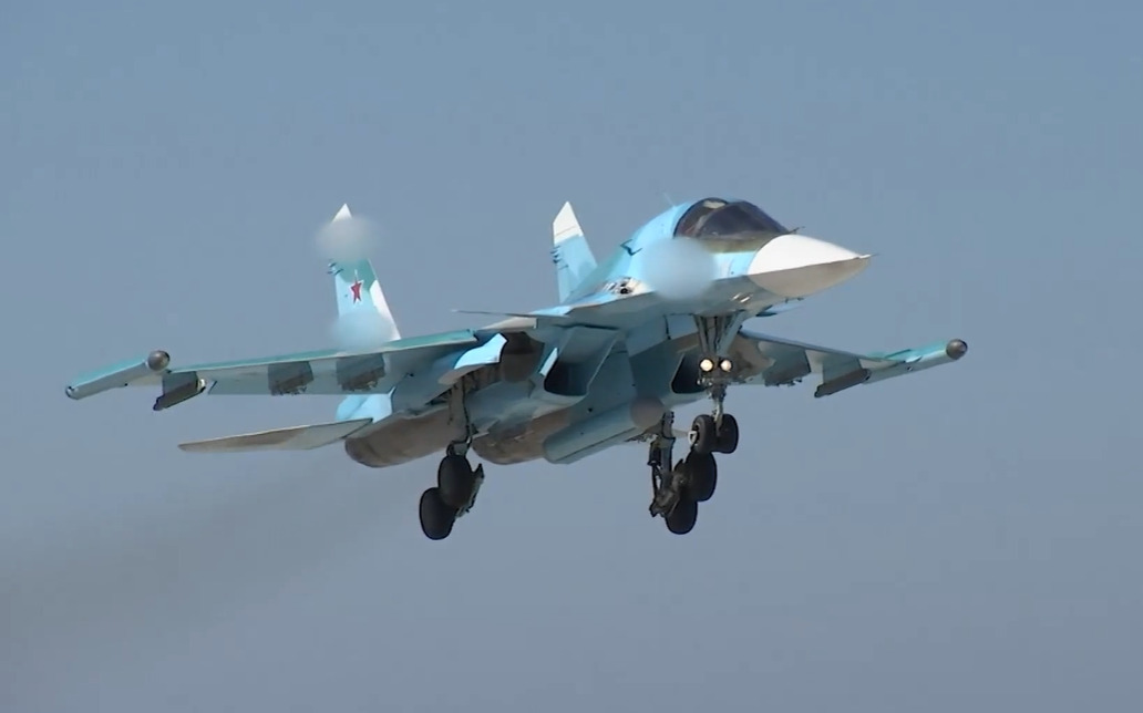 Russian Su-34 Bombers Are Now Using Advanced EW System To Jam Ukrainian Air Defenses