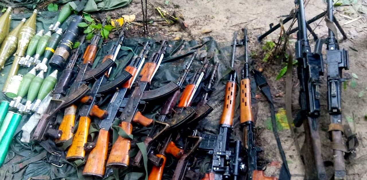 ISIS Shares Photos Showing Loads Of Weapons Captured From Mozambican Army