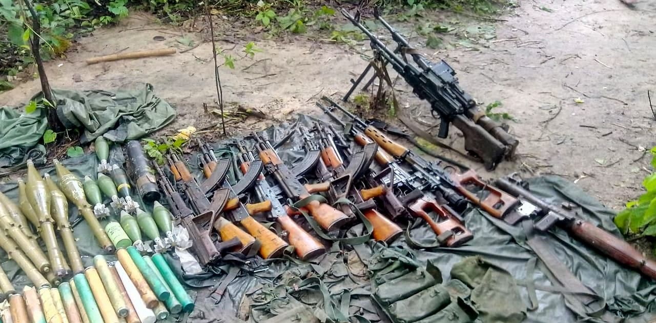 ISIS Shares Photos Showing Loads Of Weapons Captured From Mozambican Army