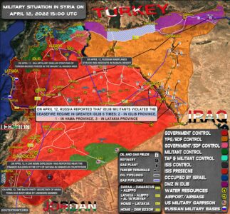 Military Situation In Syria On April 12, 2022 (Map Update)