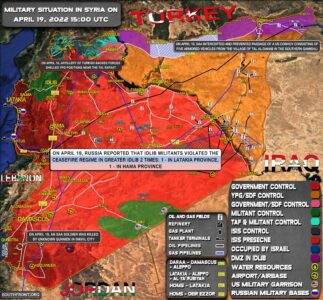 Military Situation In Syria On April 19, 2022 (Map Update)