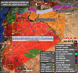 Military Situation In Syria On April 24, 2022 (Map Update)