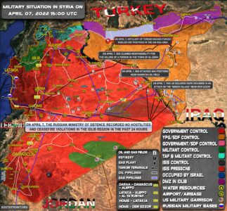 Military Situation In Syria On April 7, 2022 (Map Update)