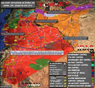 Military Situation In Syria On April 9, 2022 (Map Update)