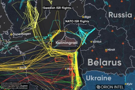 NATO Reconnaissance Aircraft Over Ukrainian Borders On April 1 - April 14