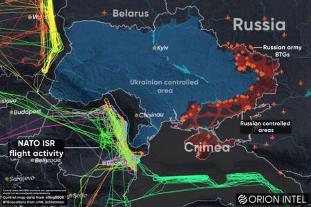 NATO Reconnaissance Aircraft Over Ukrainian Borders On April 1 - April 14