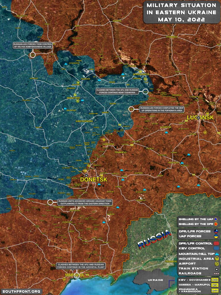 Military Situation In Eastern Ukraine On May 10, 2022 (Map Update)