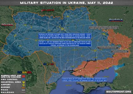 Military Situation Ukraine On May 11, 2022 (Map Update)