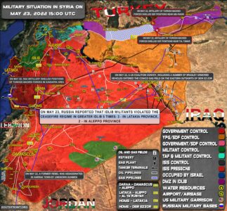 Military Situation In Syria On May 23, 2022 (Map Update)