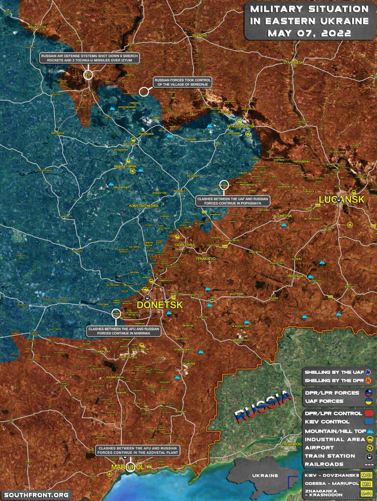 Russian Forces Take Control Of Key Stronghold Of Popasnaya. Strikes Eliminate Dozens Of Foreign Equipment Pieces In Kharkov