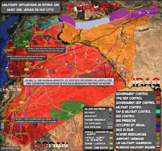 Military Situation In Syria On May 8, 2022 (Map Update)