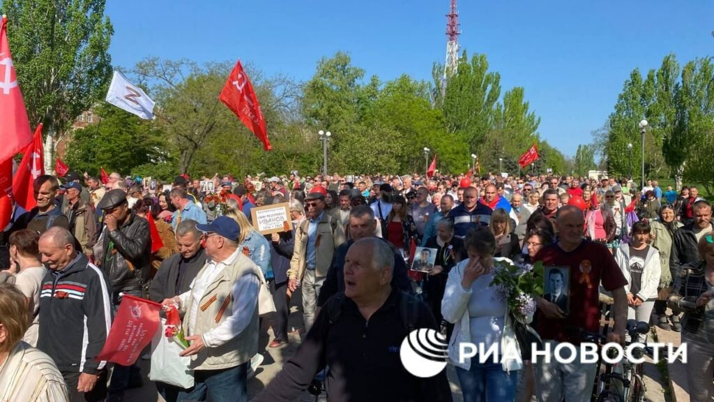 Victory Day Celebrations In Ukrainian Cities Under Russian Control (Photo, Video)