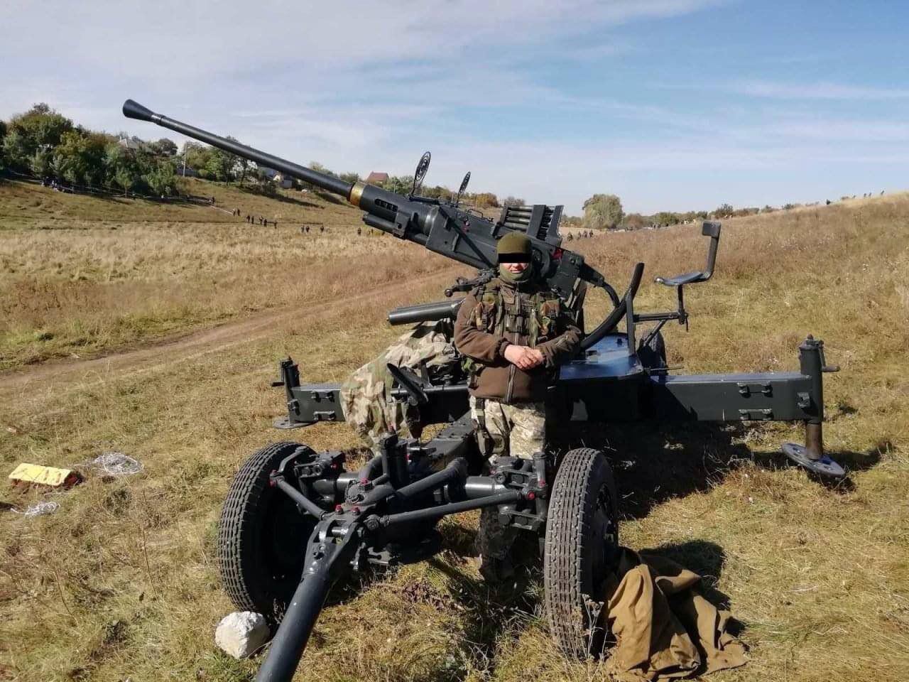 Swedish Bofors 40 MM Anti-Aircraft Gun Spotted In Ukraine With Kiev Forces