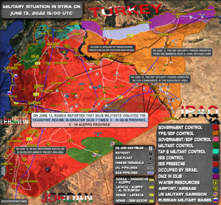 Military Situation In Syria On June 13, 2022 (Map Update)