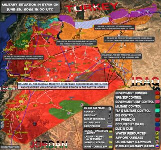 Military Situation In Syria On June 25, 2022 (Map Update)