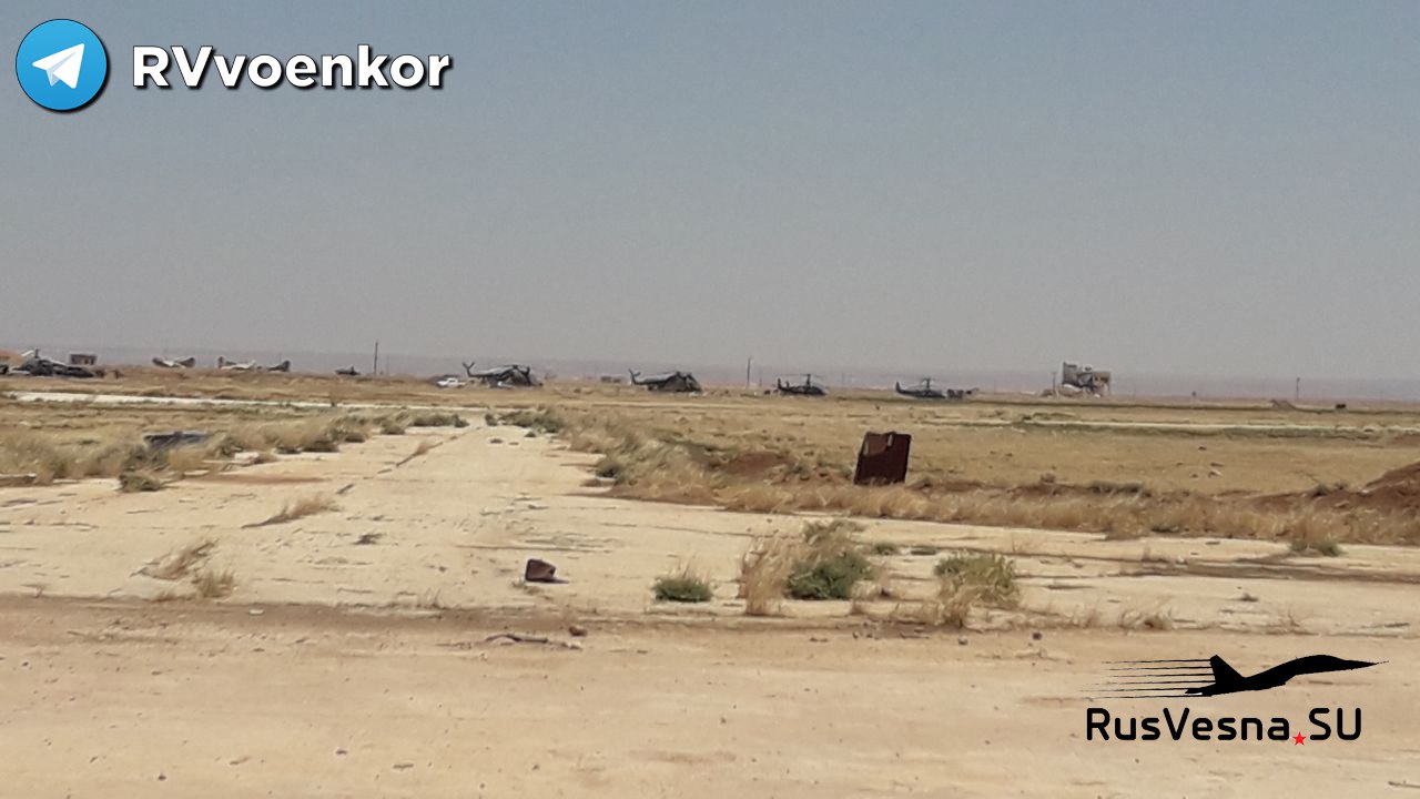 Russian Deployed Attack Helicopters At Key Air Base Near Syria’s Greater Idlib (Photos)