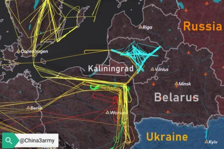 Maps: Activity Of NATO Reconnaissance Aircraft Over Ukrainian Border