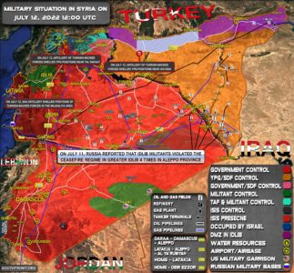 Military Situation In Syria On July 12, 2022 (Map Update)