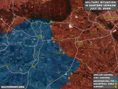 Military Situation In Eastern Ukraine, Seversk Region, On July 14, 2022 (Map Update)