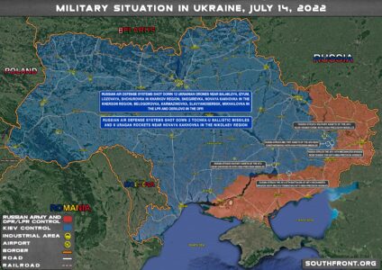 Military Situation In Ukraine On July 14, 2022 (Map Update)