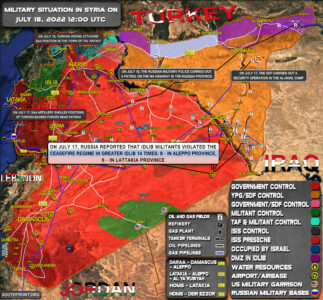 Military Situation In Syria On July 18, 2022 (Map Update)