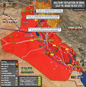 Military Situation In Iraq On july 19, 2022 (Map Update)