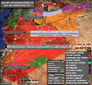 Military Situation In Syria On July 20, 2022 (Map Update)