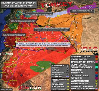 Military Situation In Syria On July 23, 2022 (Map Update)