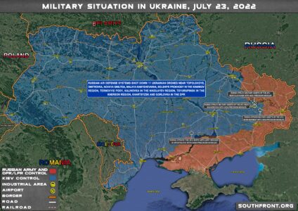 Military Situation In Ukraine On July 23, 2022 (Map Update)