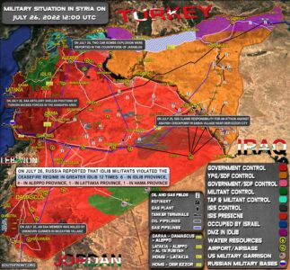 Military Situation In Syria On July 26, 2022 (Map Update)